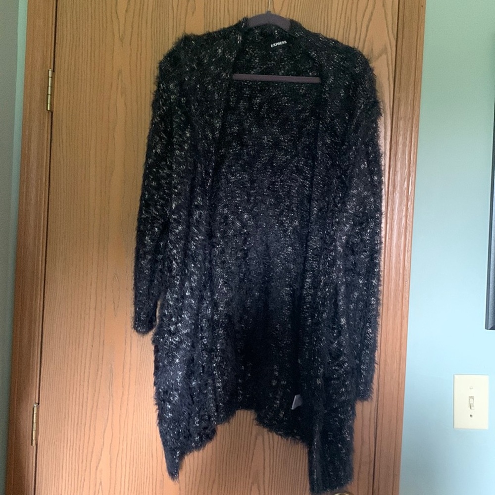 Adorable express fuzzy cardigan